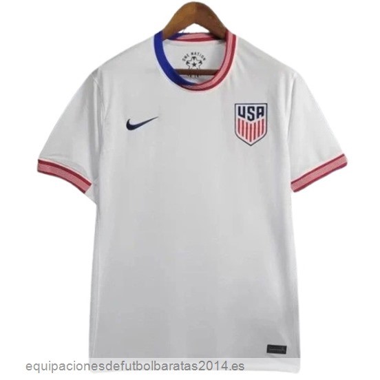Nuevo Tailandia 1ª Camiseta Estados Unidos 2024 Blanco Baratas
